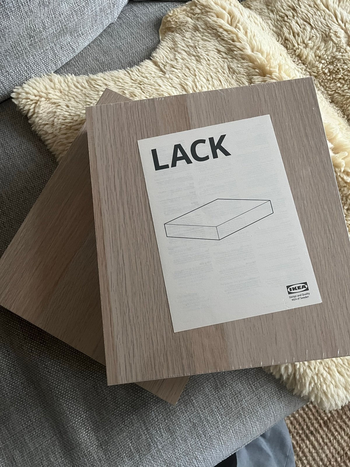 2 Nieuwe ongebruikte IKEA LACK planken, Ophalen of Verzenden, Nieuw