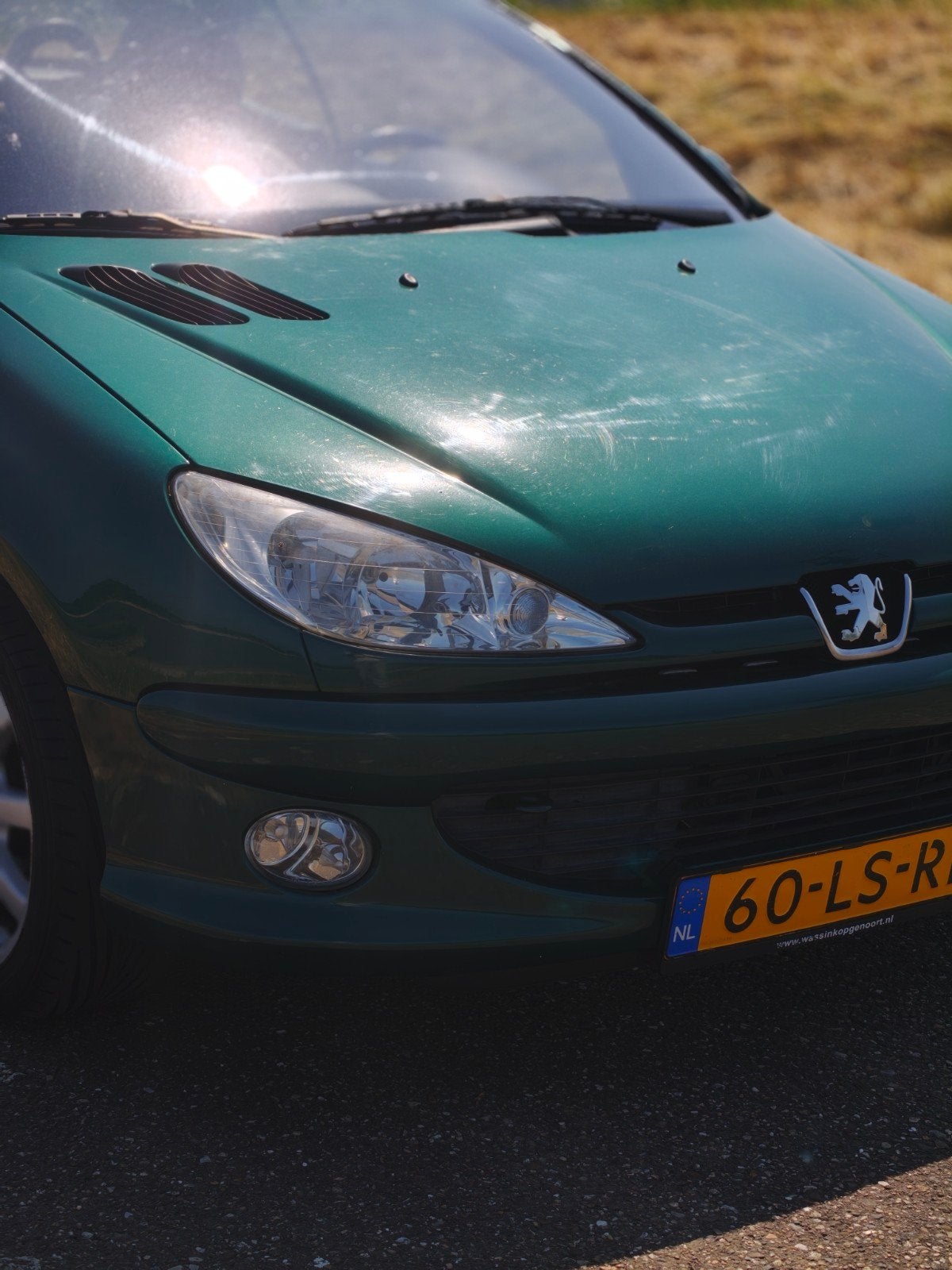 Peugeot 206 2.0 16V CC 2003 Groen, Auto's, Peugeot, 136 pk, 4 cilinders, Cabriolet, 4 stoelen
