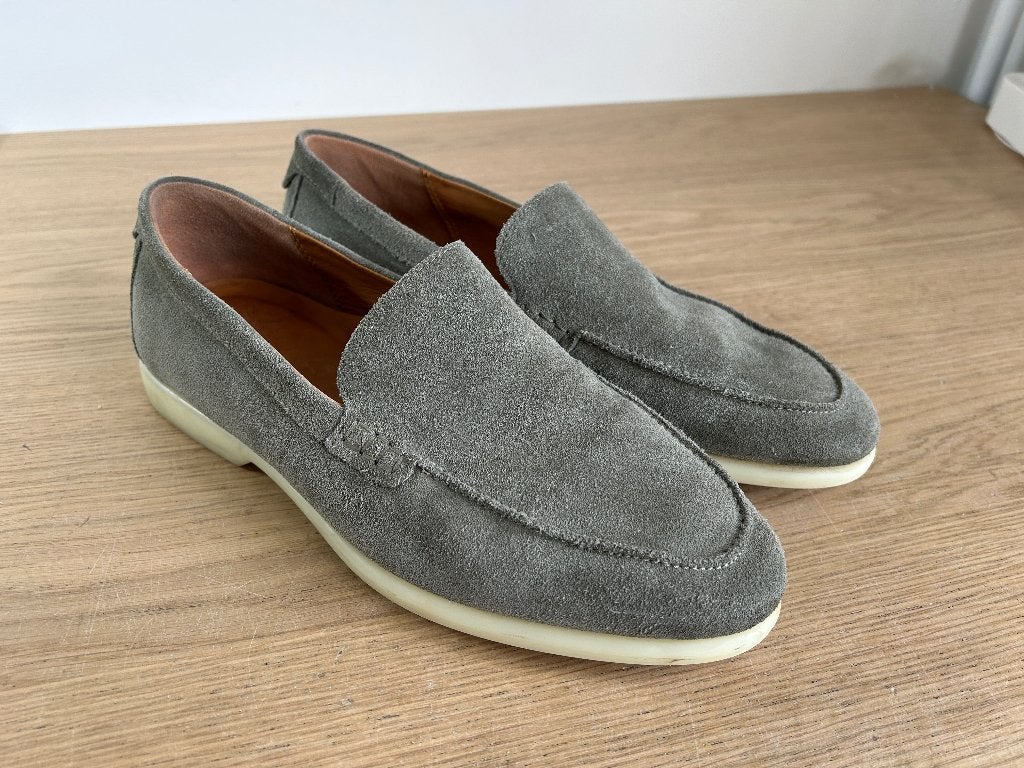 Ecco Instappers Loafers Donkergroen Maat 41, Loafers, Overige kleuren, Ophalen of Verzenden, Gedragen