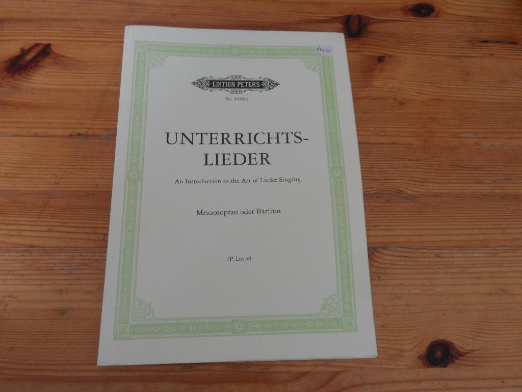Unterrichtslieder, Zang, Gebruikt, Klassiek, Les of Cursus