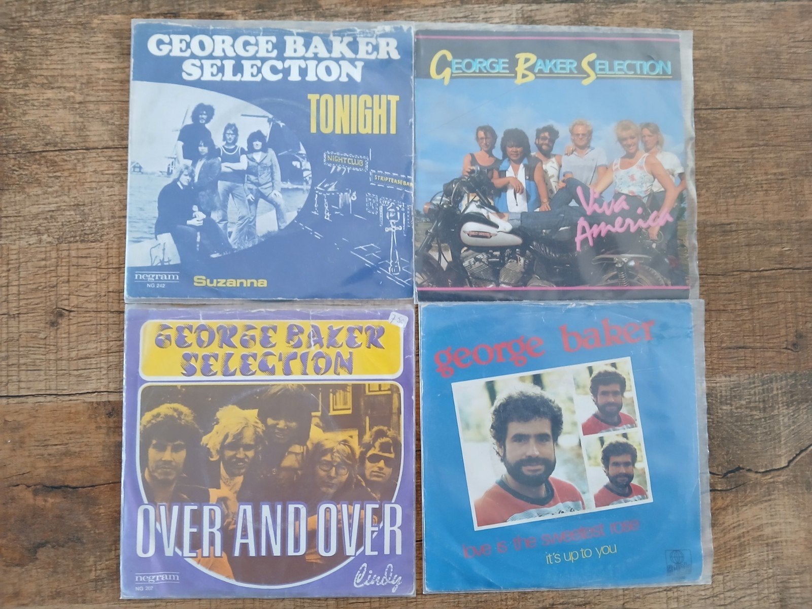 George Baker Selection 4x7", Cd's en Dvd's, Gebruikt, 7 inch, Ophalen of Verzenden, Pop