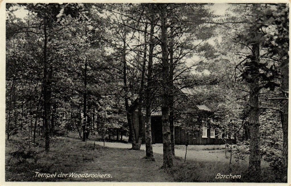 Tempel der Woodbrookers. Barchem - 1934 gelopen, Ophalen of Verzenden, 1920 tot 1940, Gelopen, Gelderland