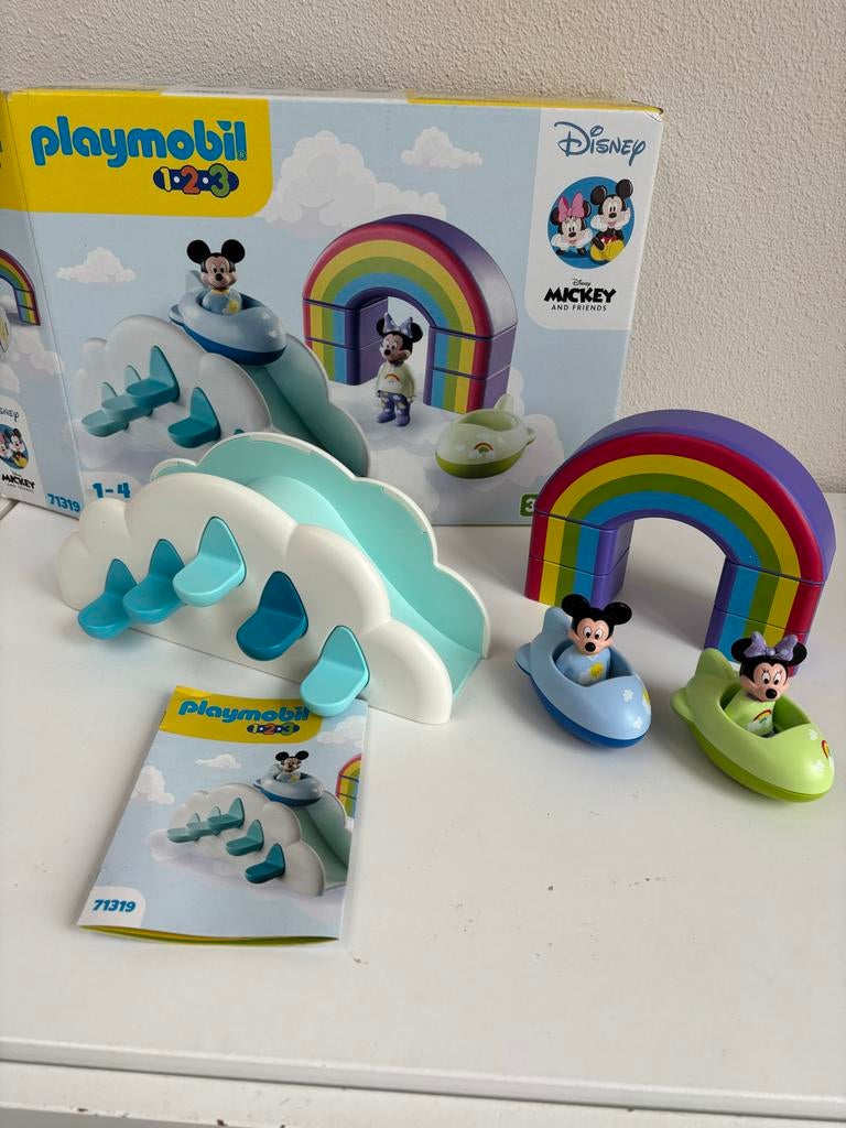 Playmobil 1-2-3 Disney Mickey Mouse Wolkenhuis - 71319, Kinderen en Baby's, Speelgoed | Playmobil, Ophalen of Verzenden, Zo goed als nieuw
