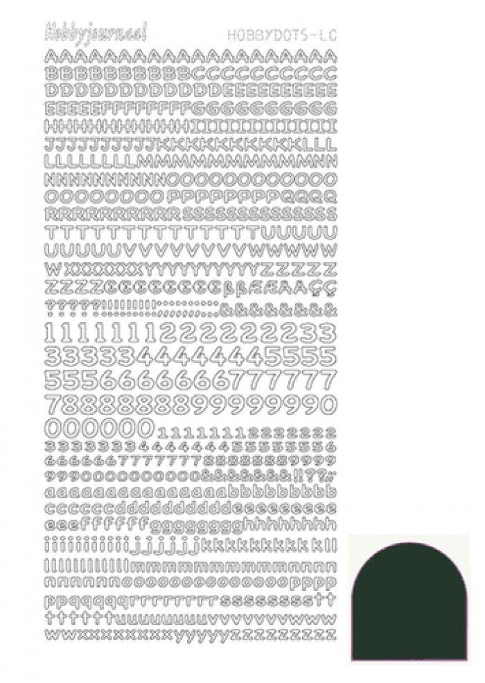 Hobbyjournaal hobbydots stickervel mirror Christmas green, Ophalen of Verzenden, Nieuw, Sticker