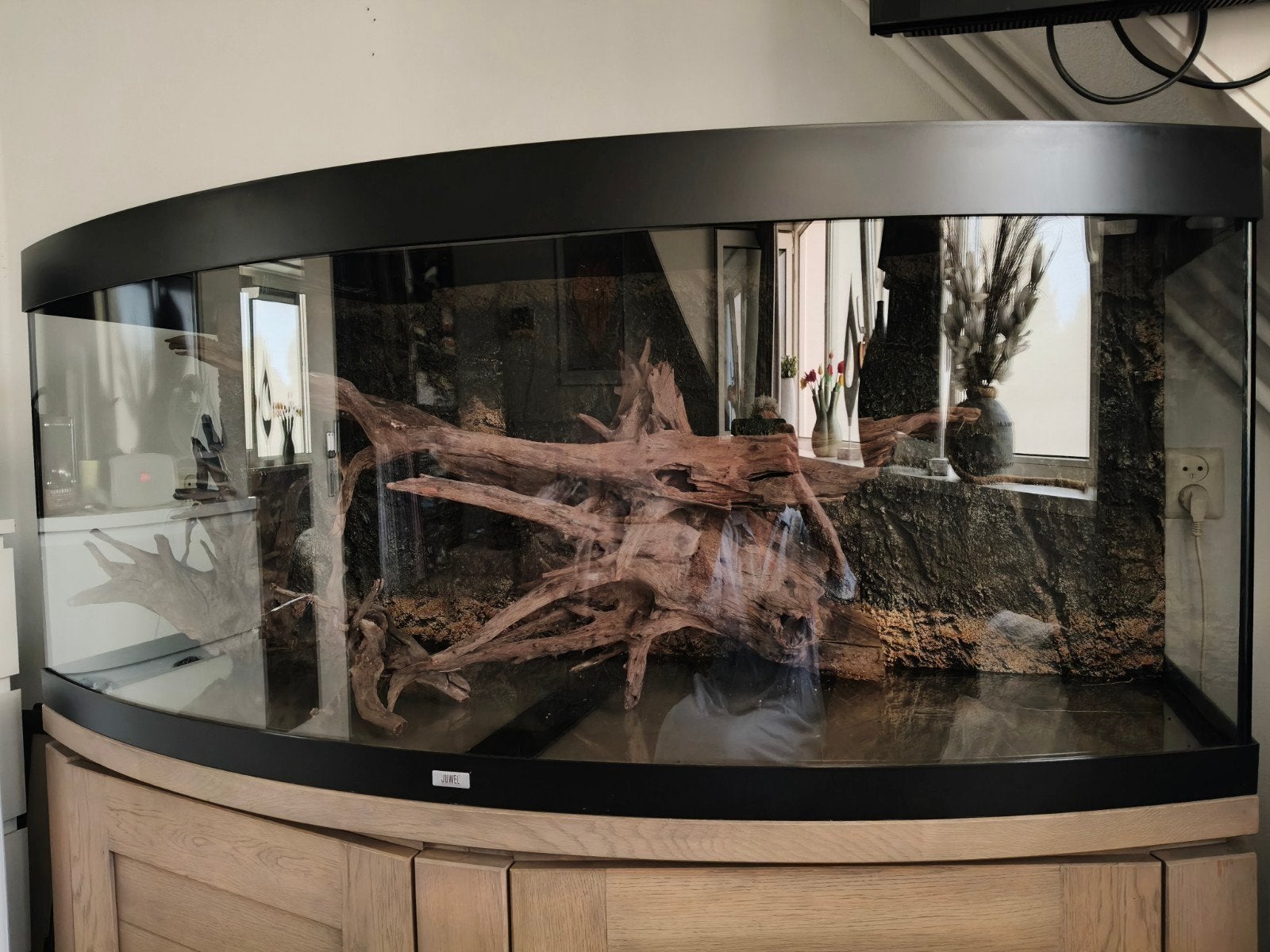 Aquarium/terrarium bak, Ophalen, Leeg aquarium