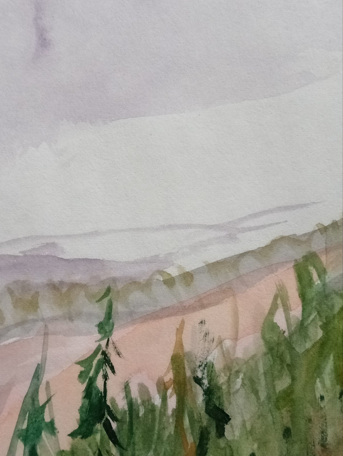 Aquarel Landschap 20e eeuw, Ophalen of Verzenden
