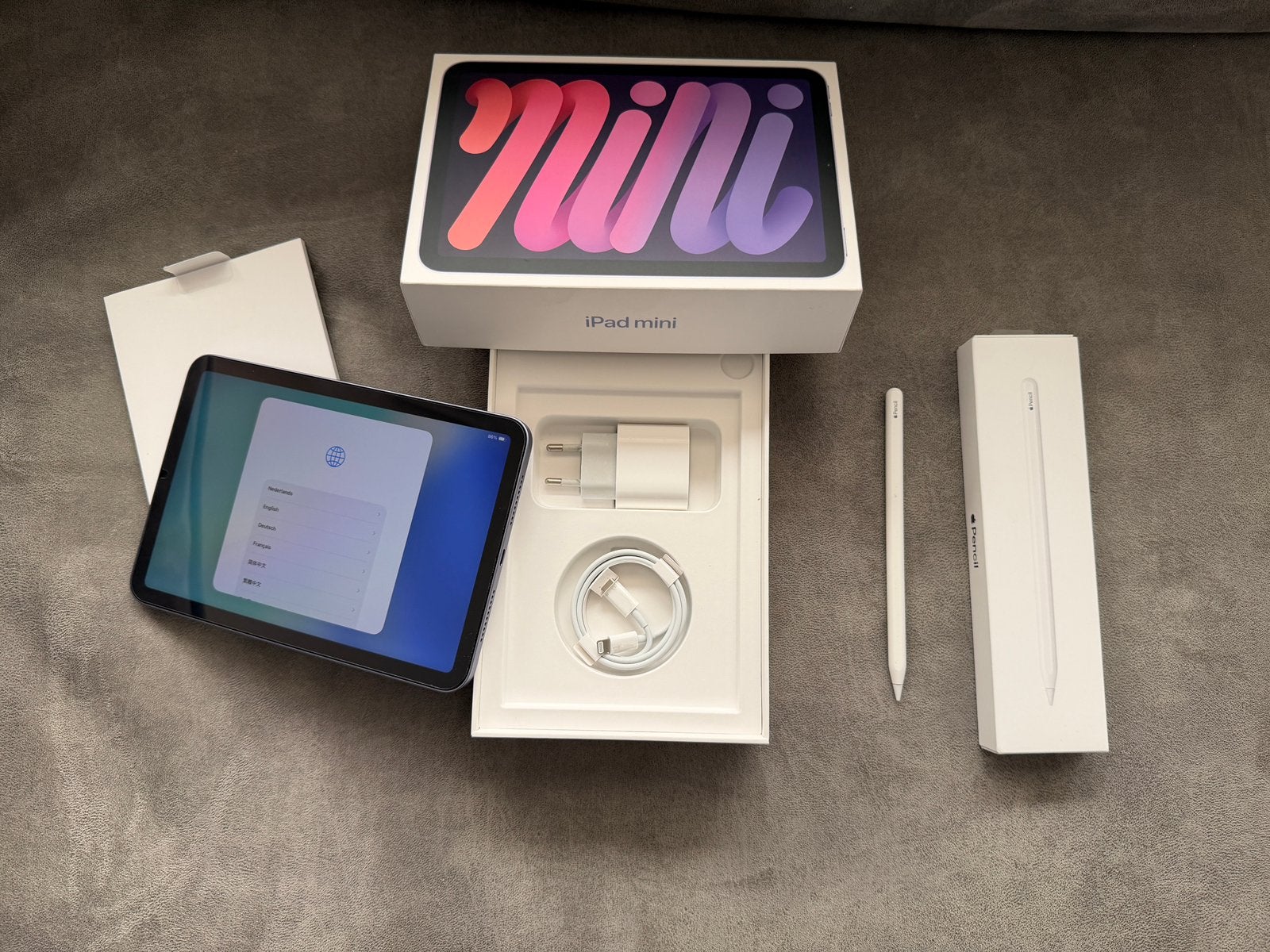 iPad mini 6 + Apple Pencil 2 - 64GB - Incl. doos & lader, Ophalen, Overige kleuren, Apple iPad, 8 inch
