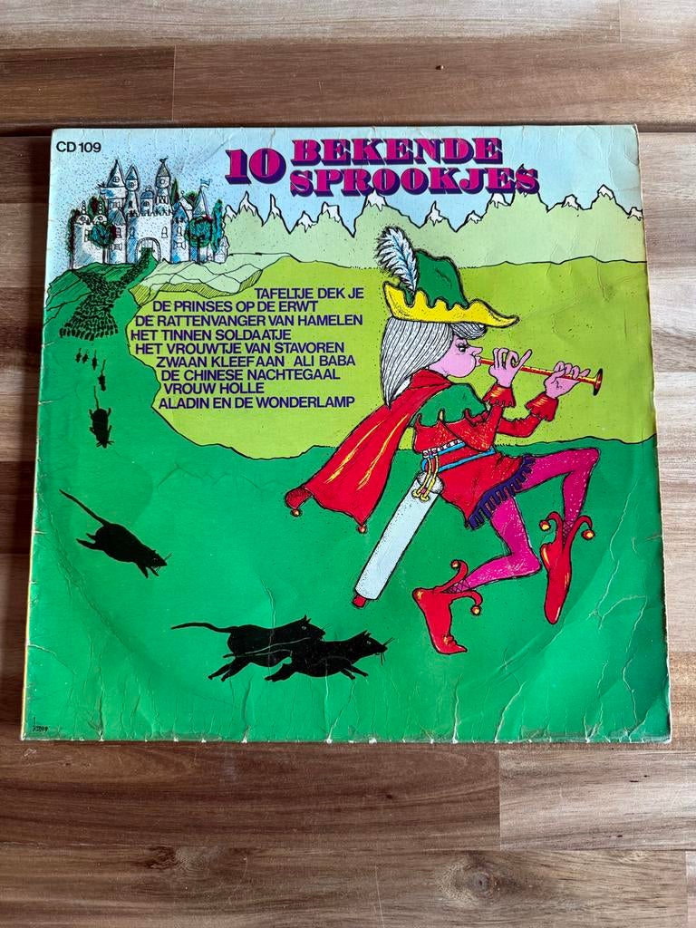 10 Bekende Sprookjes LP 109 - Luisterplezier voor Kinderen, Ophalen of Verzenden, Gebruikt, Verhaal of Sprookje, 3 tot 5 jaar