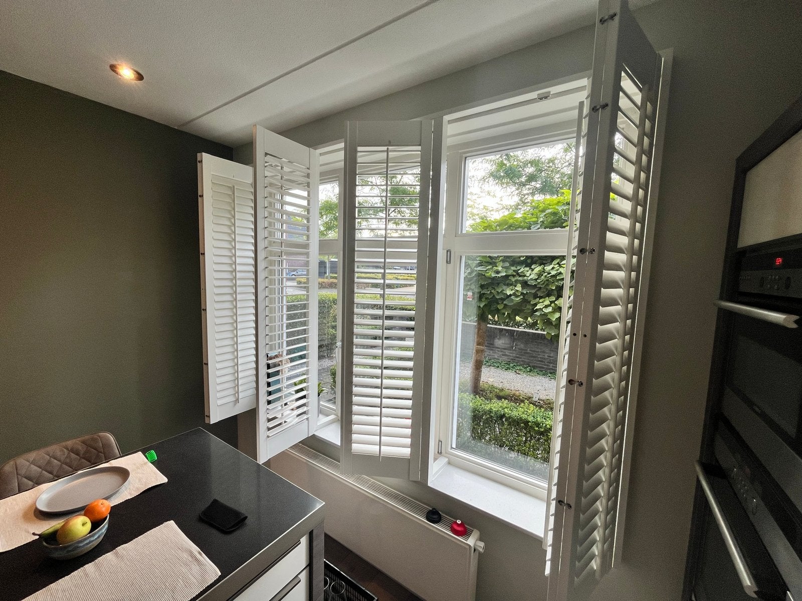 Mooie witte Jasno shutters - 1.77m x 2.50m - incl. extra shu, Ophalen, Gebruikt, Overige merken, Hout