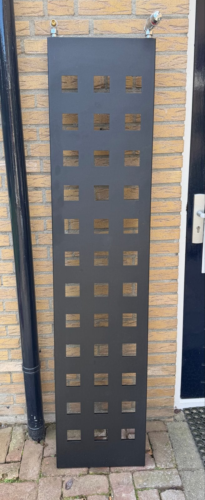 Designradiator Sanicare Square 180x40cm mat zwart, Ophalen, Radiator, Minder dan 60 cm, Zo goed als nieuw