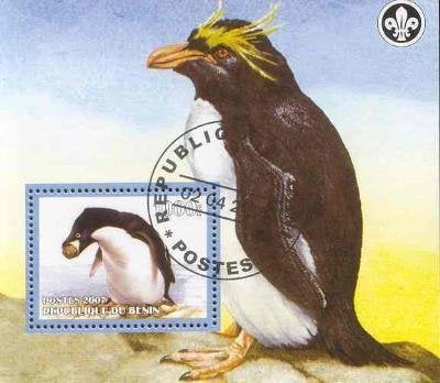 Pinguïns - 2 mooie blokjes 2007 - Gestempeld, Verzenden, Gestempeld, Dier of Natuur