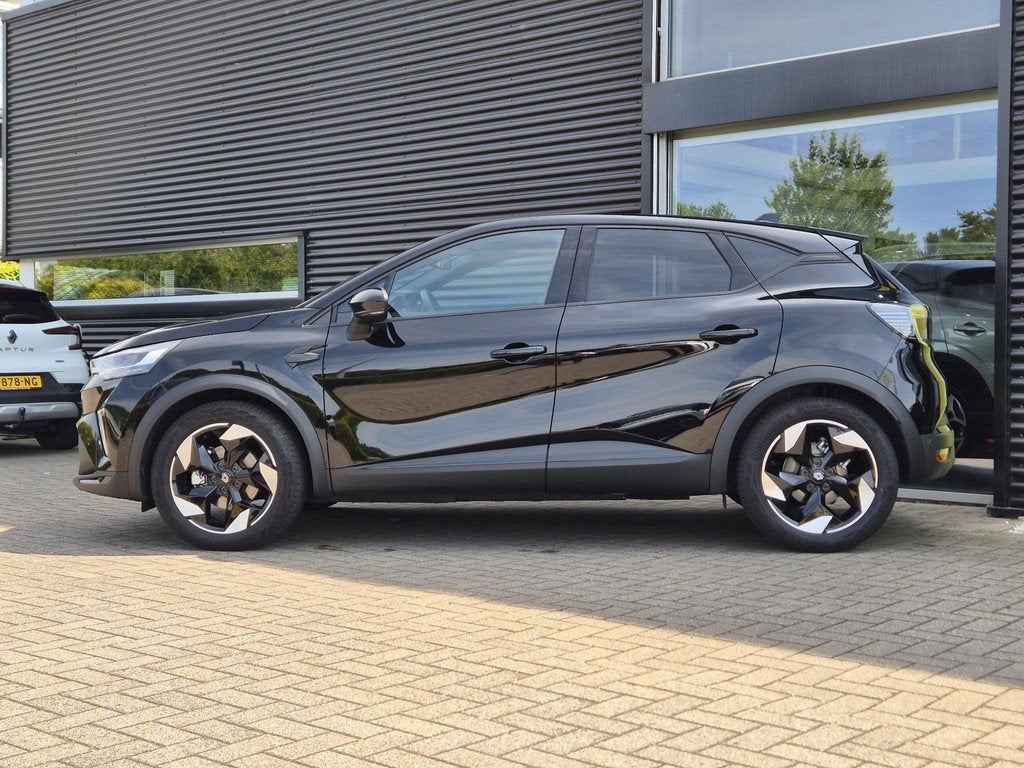 Renault Captur 1.6 E-Tech full hybrid 145 techno Adaptv. Cru, Auto's, Renault, Gebruikt, 4 cilinders, Leder en Stof, Zwart