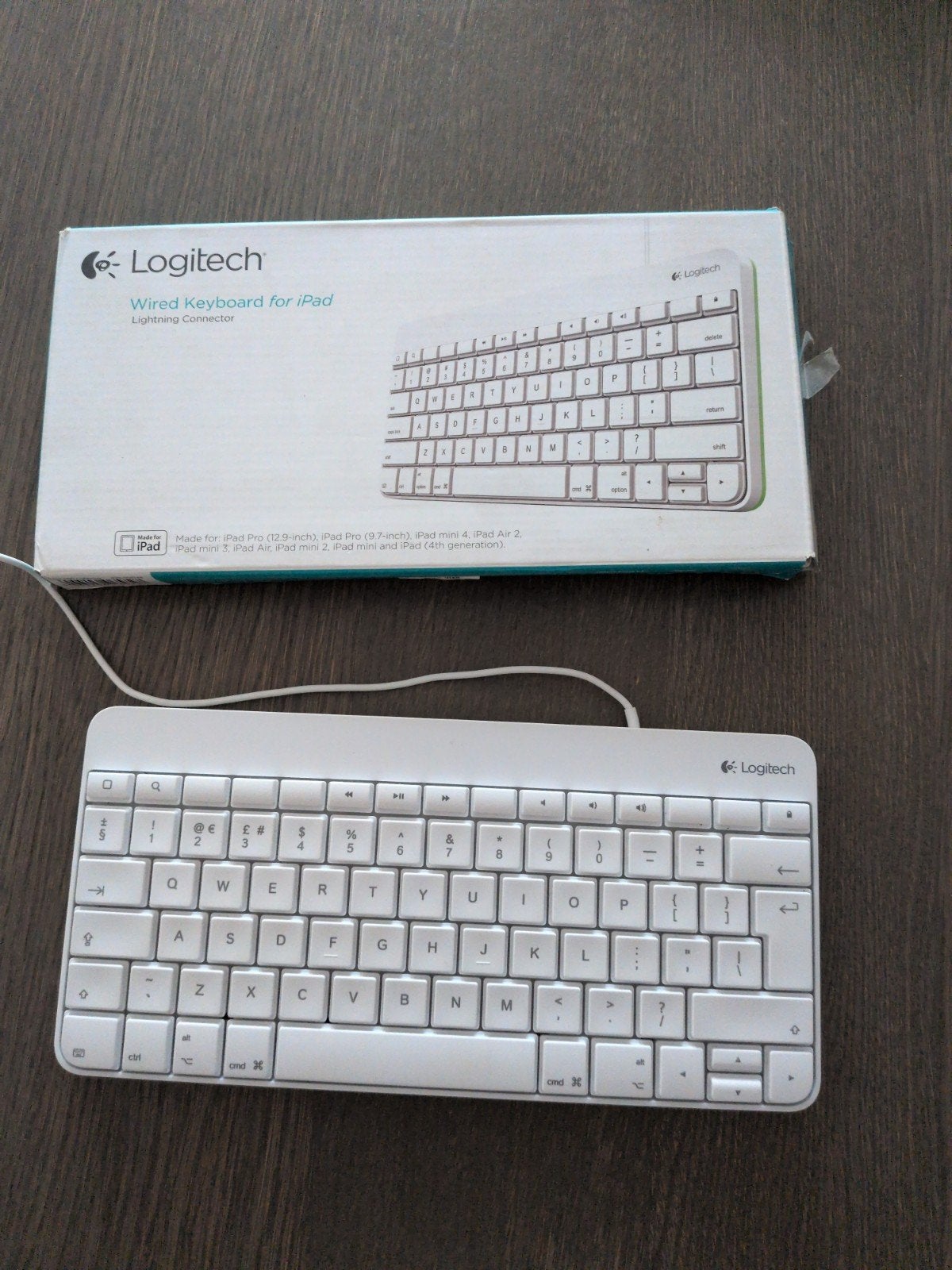 Logitech bedraad toetsenbord voor iPad (Lightning), Logitech, Ophalen of Verzenden, Zo goed als nieuw, Qwerty