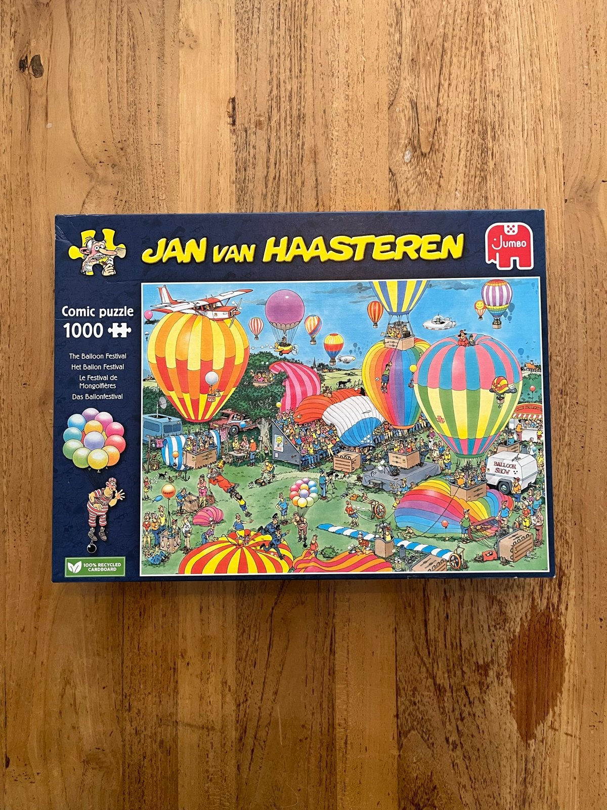 Jan van Haasteren Het Ballon Festival 1000 st, Ophalen, 500 t/m 1500 stukjes, Zo goed als nieuw, Legpuzzel