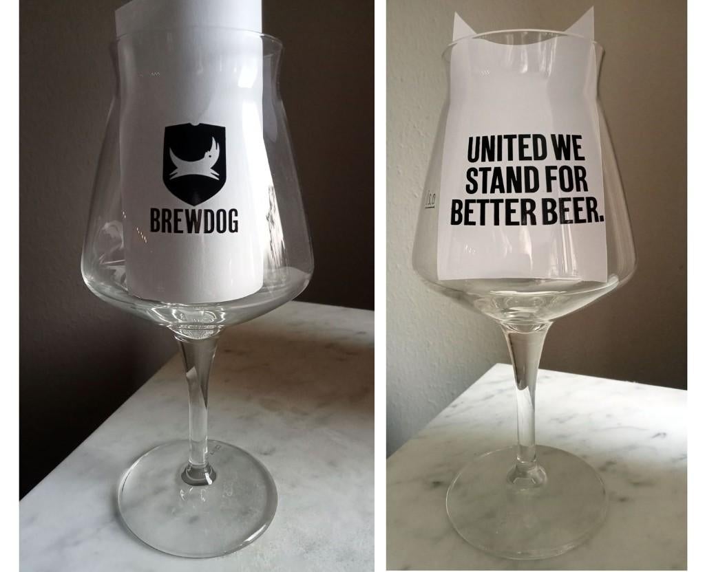 5 Nieuwe Brewdog Teku bierglazen 0,33 L., Ophalen of Verzenden, Nieuw, Glas of Glazen, Overige merken