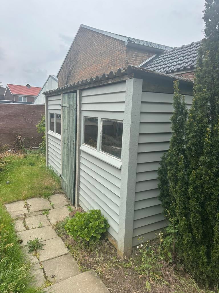 Tuinhuisje steen mooi en degelijk, Tuin en Terras, Tuinhuizen, Ophalen, Overige materialen, Gebruikt, Tuinhuis