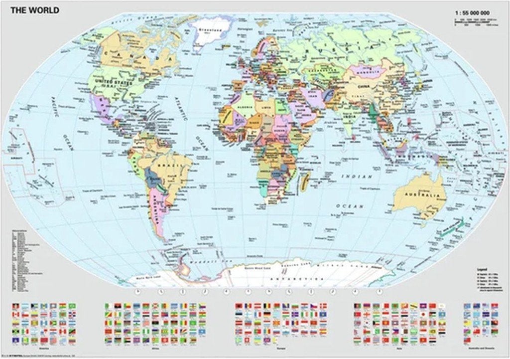 Ravensburger legpuzzel 1000 nieuw staatskundige kaart, Ophalen of Verzenden, 500 t/m 1500 stukjes, Nieuw, Legpuzzel