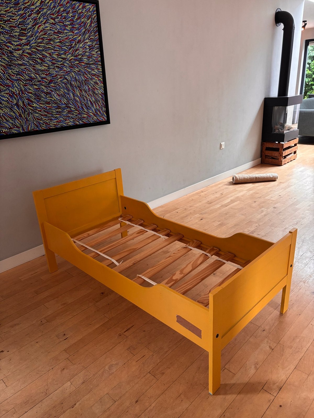 Peuter kinder bed met lattenbodem. 70x150cm, Huis en Inrichting, Gebruikt, 90 cm, Ophalen of Verzenden, 200 cm