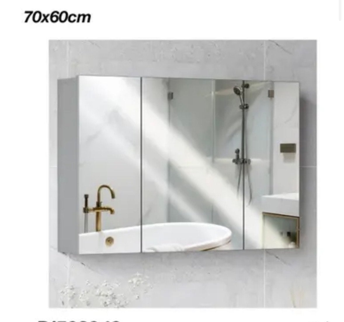 Nieuwe spiegelkast 70x60cm voor badkamer, Dictac, Ophalen of Verzenden, Dictac, Spiegel/spiegelkast