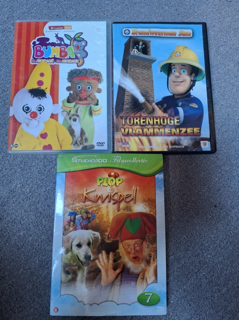 3 Dvd's oa Bumba, Alle leeftijden, Inclusief doosje, Zo goed als nieuw, Ophalen of Verzenden