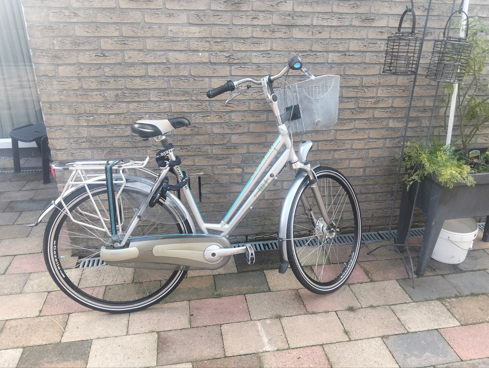 Nette Gazelle Orange 57cm - 8 versnellingen, nieuwe banden, Fietsen en Brommers, Ophalen, Gebruikt, Versnellingen, 56 cm of meer