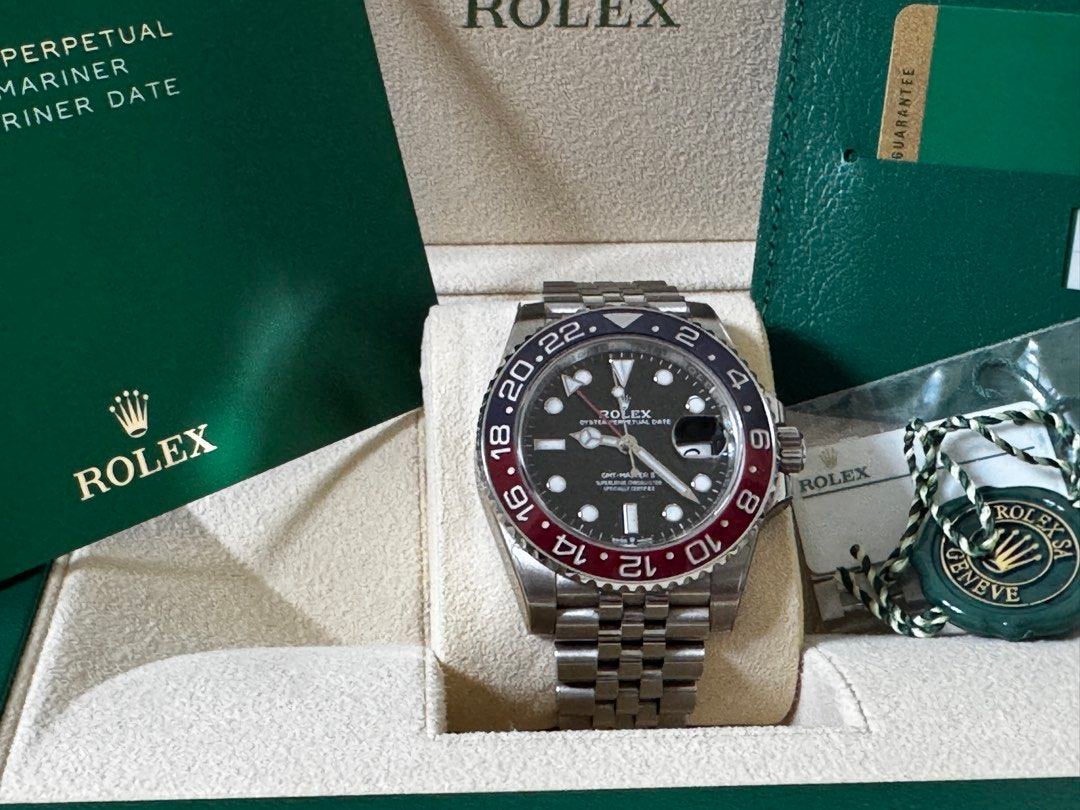 Rolex GMT-Master II Pepsi Jubilee 2019, Ophalen, Staal, Polshorloge, Zo goed als nieuw