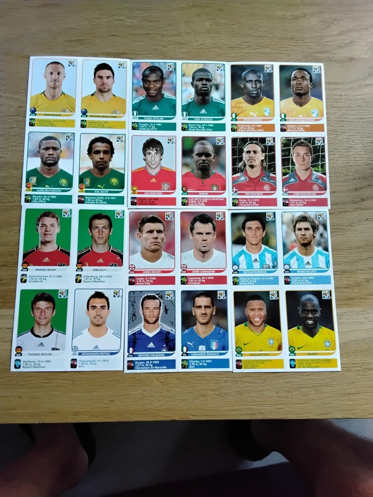 complete update panini stickerset WK 2010, Ophalen of Verzenden, Zo goed als nieuw, Poster, Plaatje of Sticker