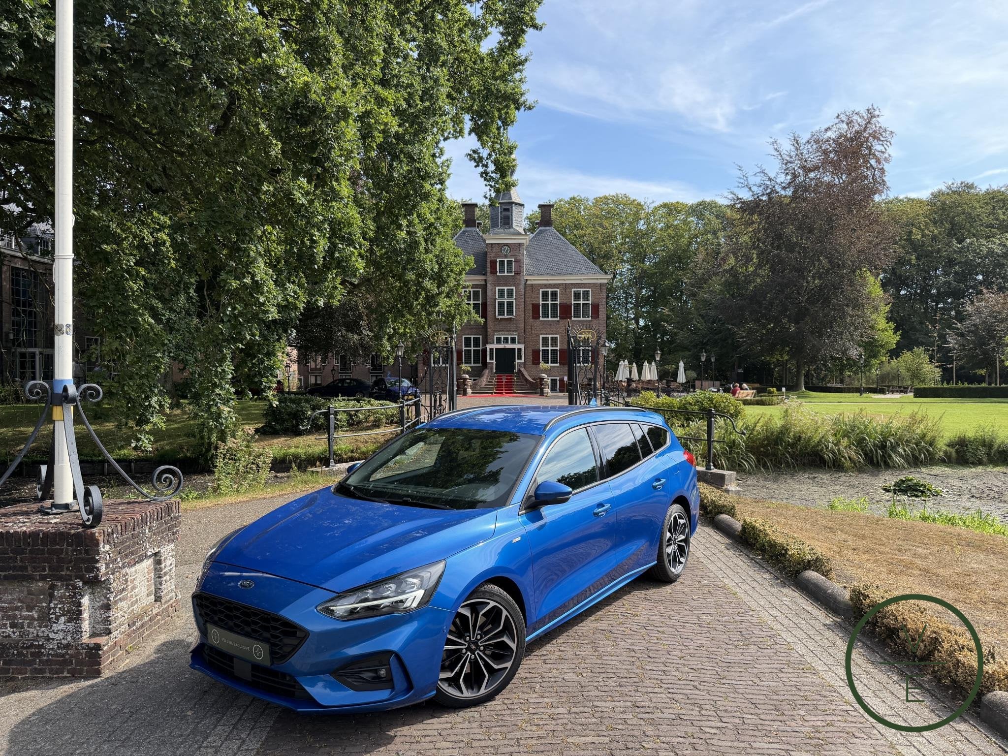 Ford Focus Wagon 1.5 EcoBoost ST Line Business | Automaat |, 1345 kg, Stof, 150 pk, Blauw