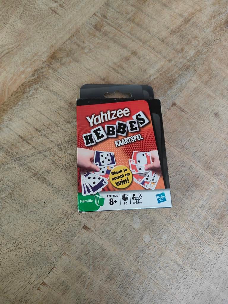 Yatzee Hebbes Kaartspel, Een of twee spelers, Ophalen of Verzenden, Zo goed als nieuw, Hasbro
