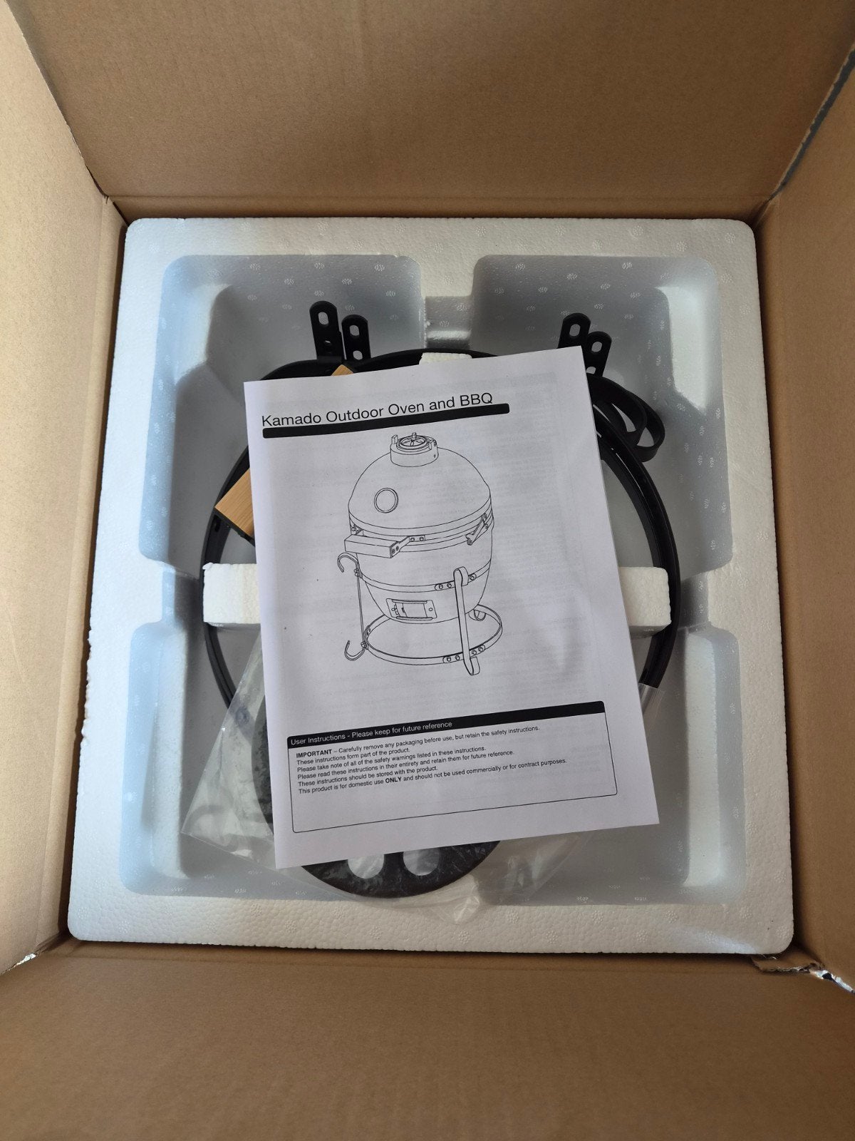 Kamado Grill Premium 13" - Nieuw in doos, Ophalen, Nieuw, Big Bear