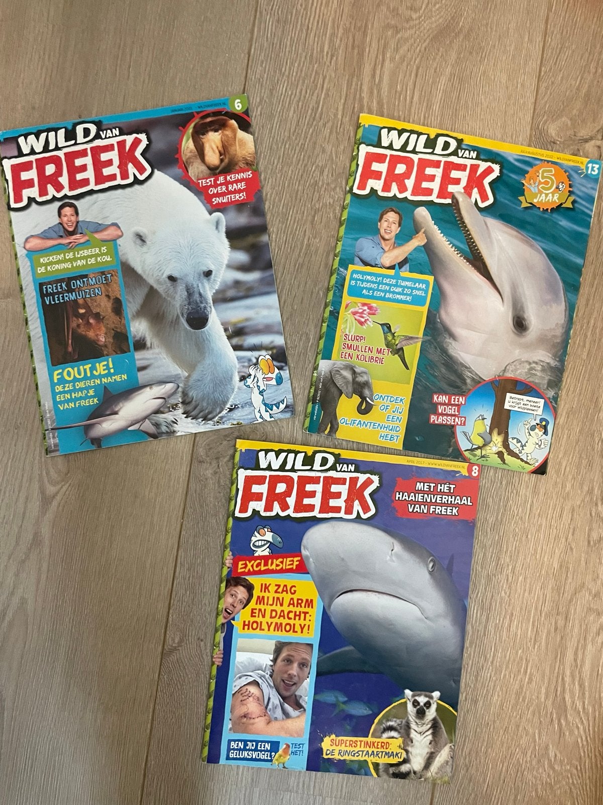 Wild van Freek tijdschriften - 3 stuks, Ophalen of Verzenden, Gelezen, Wetenschap en Natuur