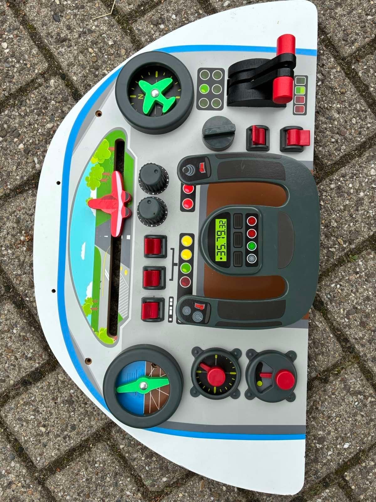 Houten Vliegtuig Cockpit Speelbord voor Kinderen, Ophalen of Verzenden, Gebruikt, Jongen of Meisje