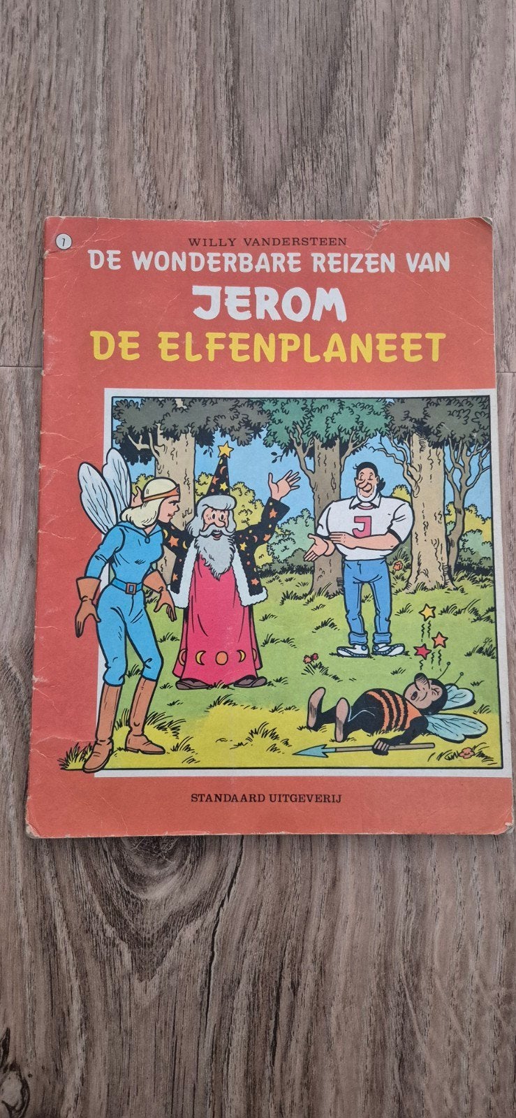 Jerom: 7 De Elfenplaneet - Willy Vandersteen, Gelezen, Willy Vandersteen, Eén stripboek, Ophalen of Verzenden