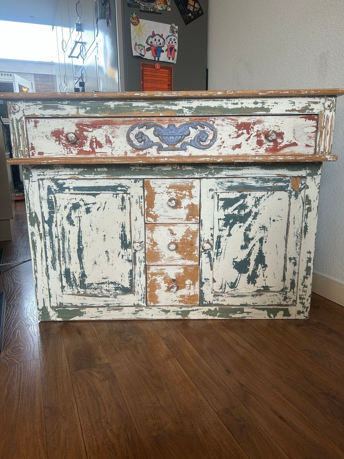 Uniek brocante kastje - 110x54x82,5 cm, Ophalen
