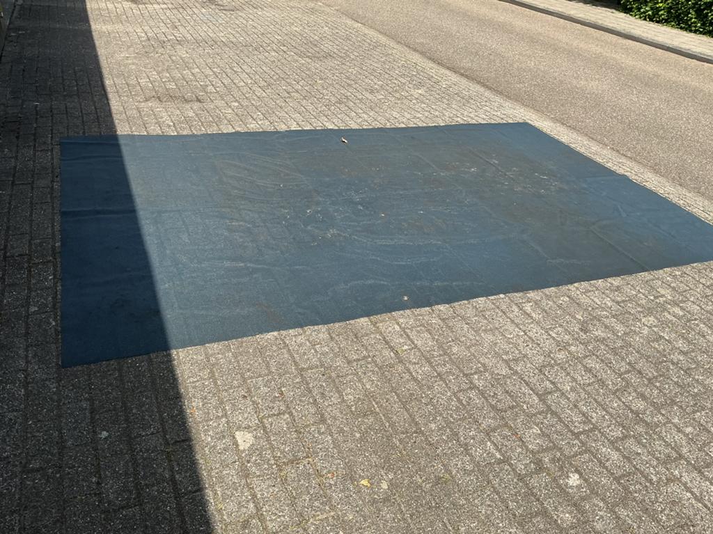 Antislip Grondzeil voor tent., Ophalen of Verzenden, Gebruikt