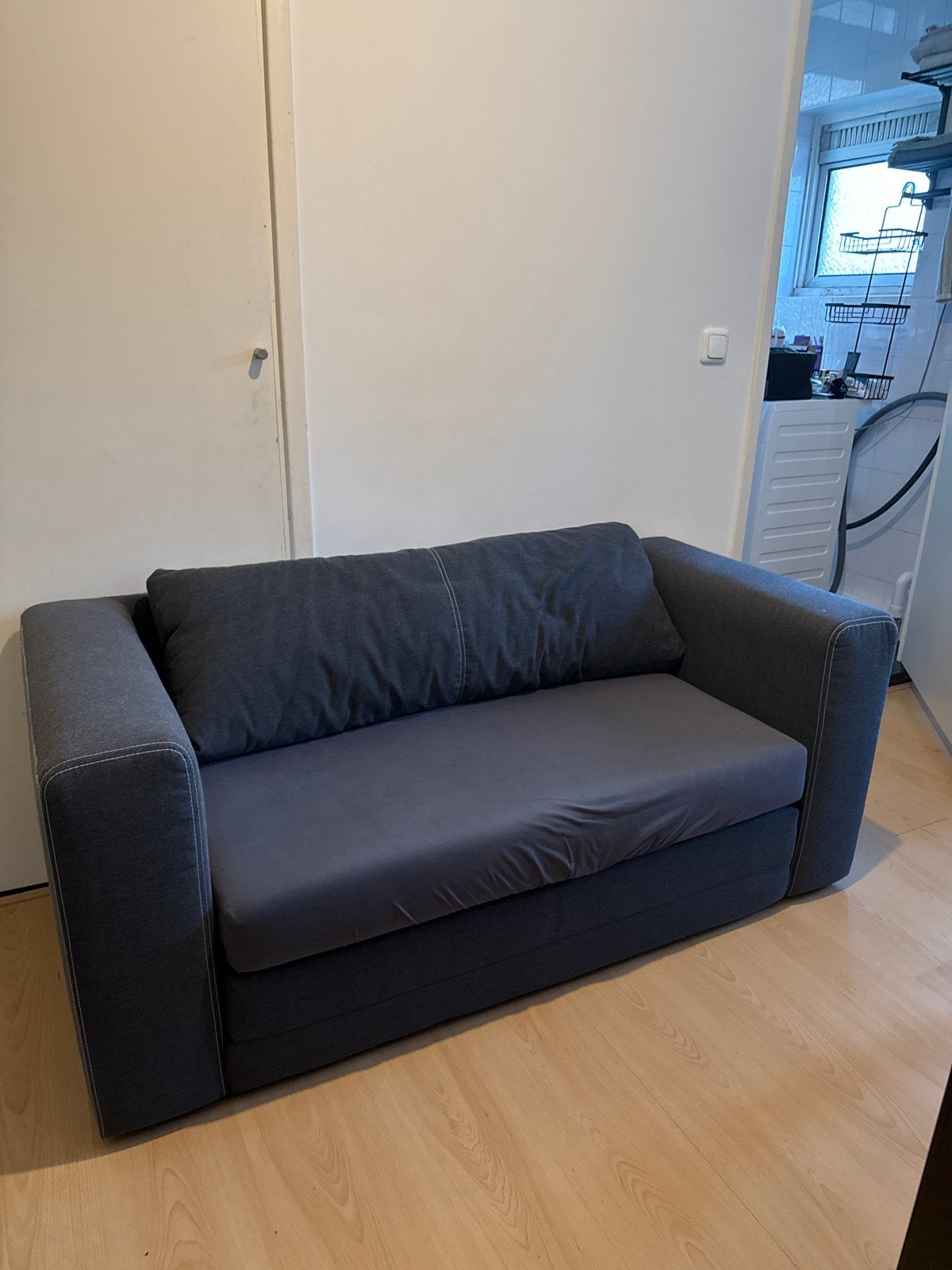IKEA ASKEBY Slaapbank, Huis en Inrichting, Ophalen, Gebruikt, Twijfelaar, 120 cm