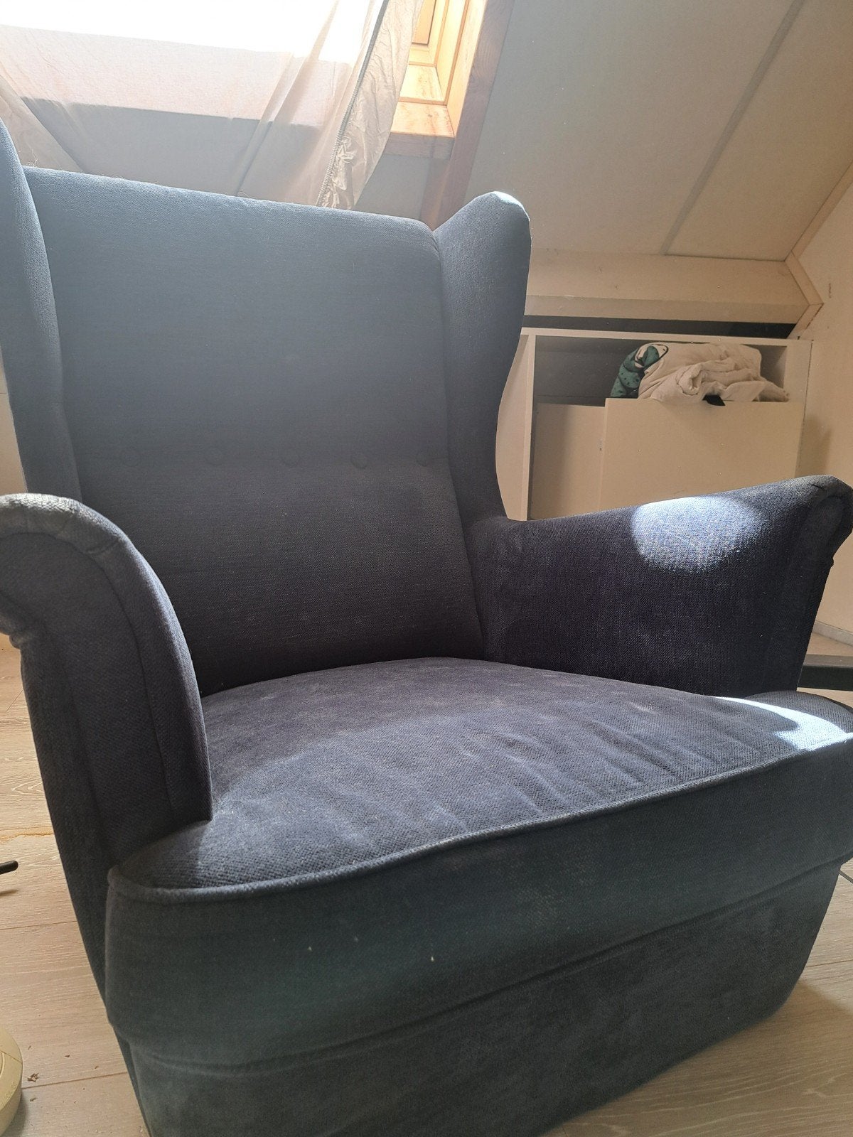 IKEA oorstoel opknapper - gratis af te halen, Huis en Inrichting, Fauteuils, Ophalen, Gebruikt, Stof, Minder dan 50 cm