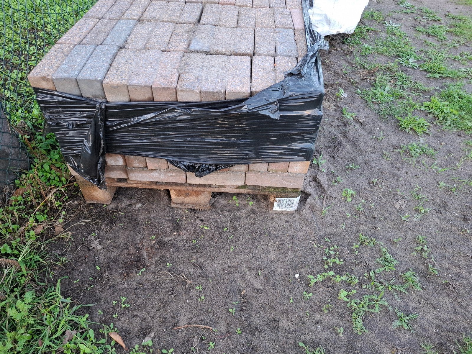 Gebruikte terrastegels/klinkers op pallet, Doe-het-zelf en Verbouw, Ophalen, Gebruikt, Overige typen