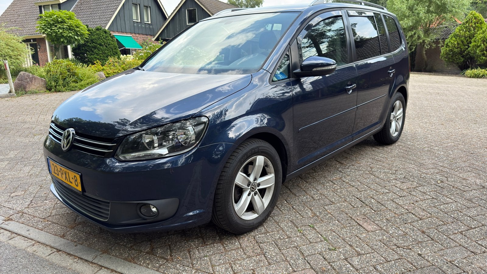 Volkswagen Touran 1.4 TSI 103KW  2011 Blauw 7 pers, Auto's, Euro 5, Zwart, 4 cilinders, 1462 kg