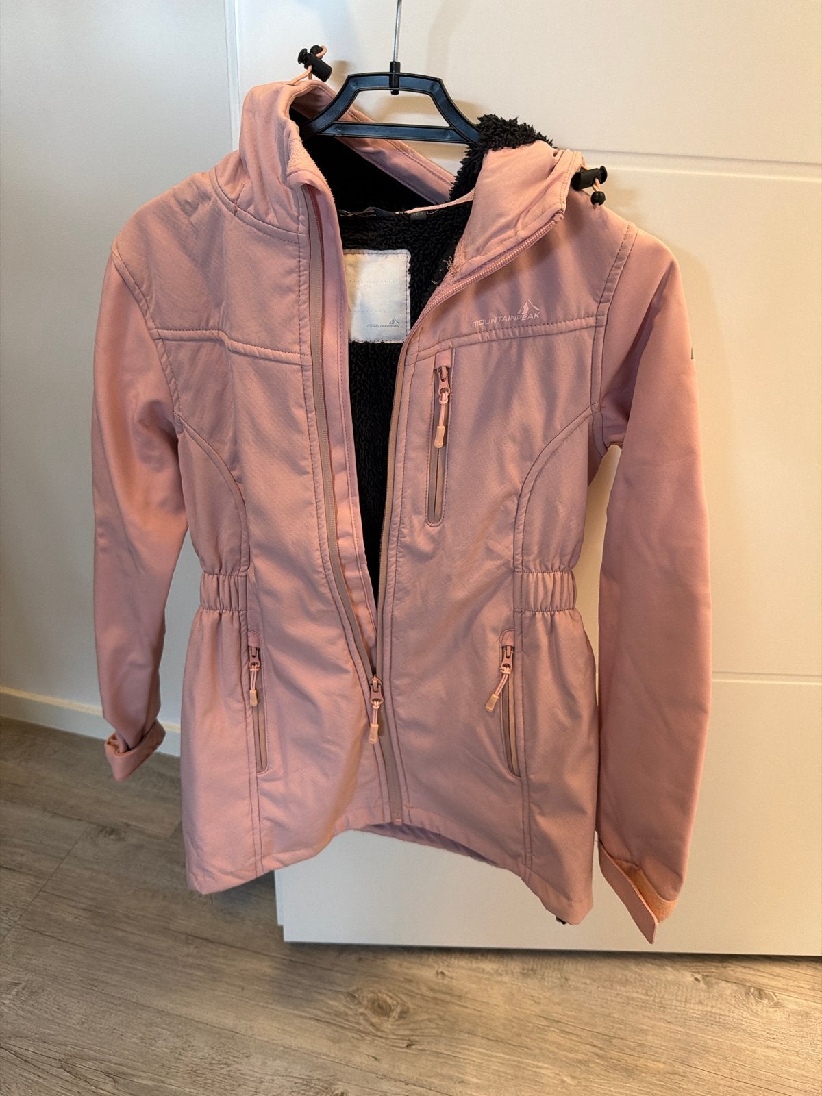 Roze softshell jas Mountain Peak maat 152, Kinderen en Baby's, Ophalen of Verzenden, Zo goed als nieuw, Meisje, Jas