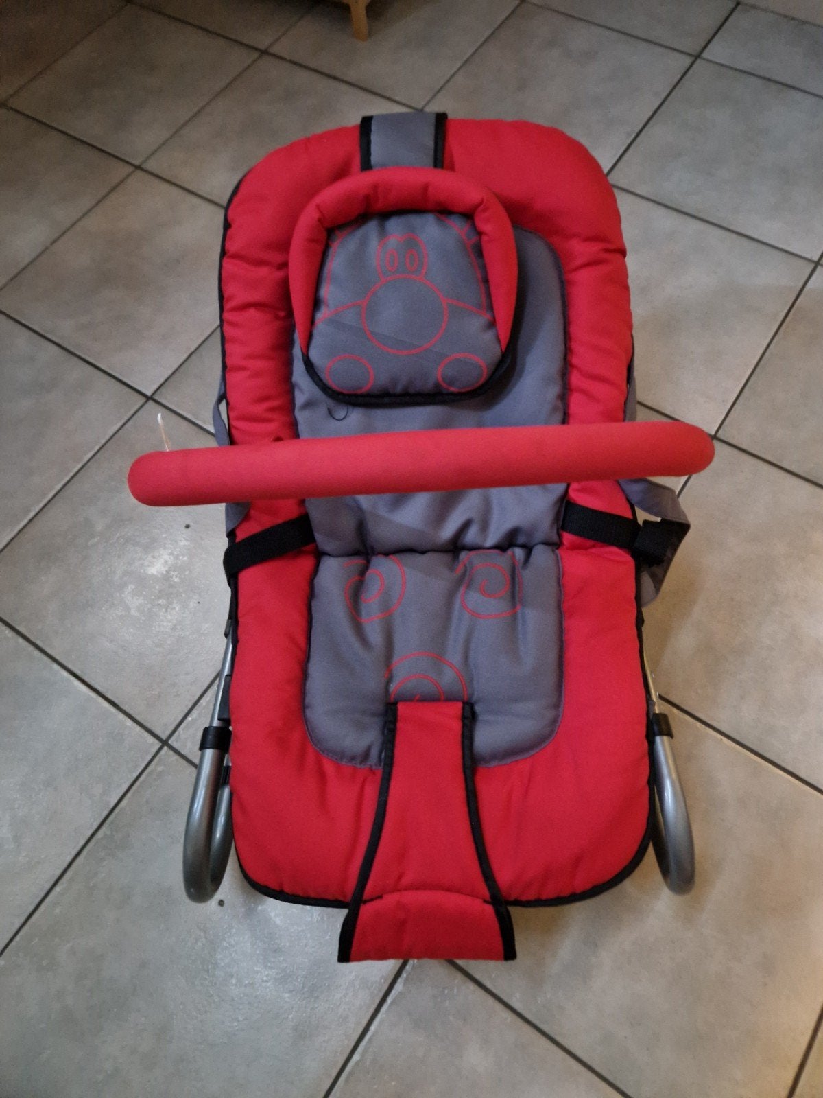 Comfortabele rode wipstoel voor baby's, Gebruikt, Verstelbaar, Wipstoel, Ophalen