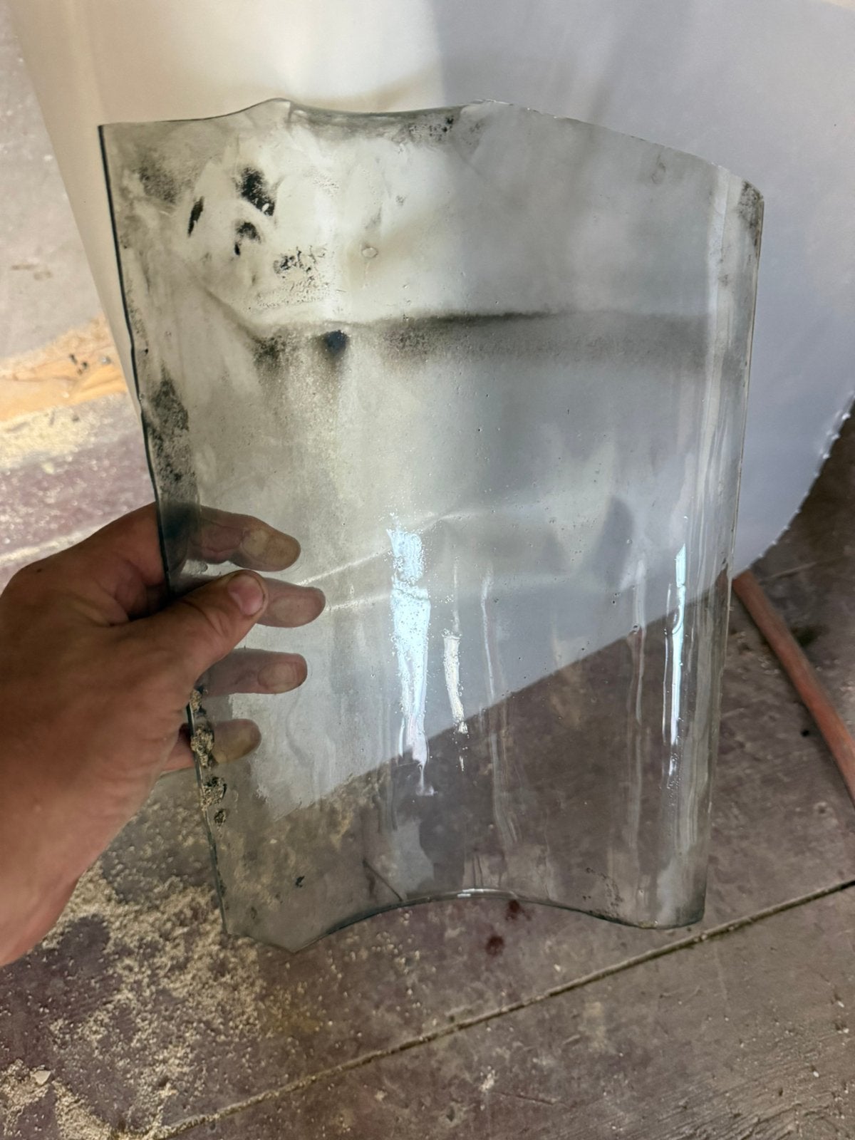 Antieke glazen ovh dakpan, Ophalen, Overige materialen, Gebruikt, Minder dan 5 m²