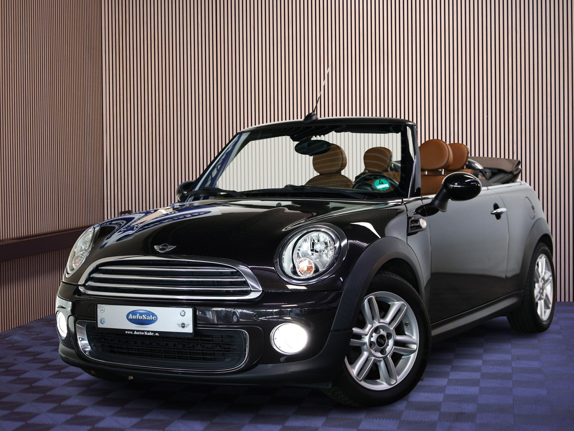 MINI 1.6 Cooper Cabriolet AUTOMAAT Chili LEDER NAVI BT STOEL, Auto's, 15 km/l, Gebruikt, Zwart, 4 cilinders