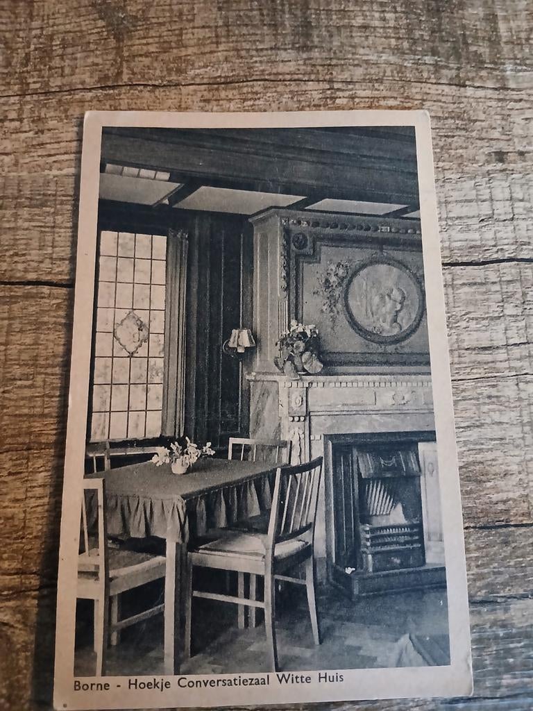 Borne - Hoekje Conversatiezaal Witte Huis (1953), Ophalen of Verzenden, 1940 tot 1960, Gelopen, Overijssel