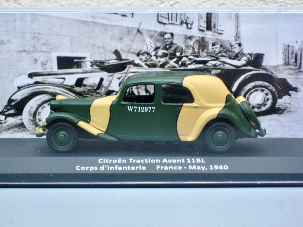 Citroen Traction Avant 11BL 1940 Infanterie Altaya 1:43, Hobby en Vrije tijd, Ophalen of Verzenden, Nieuw, Auto, Overige merken