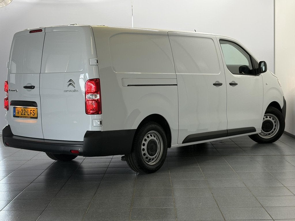 Citroen ë-Jumpy L3 136 75 kWh Cruise control, Airco, Parkee, Auto's, Bestelauto's, 12 maanden, Gebruikt, Zwart, Wit