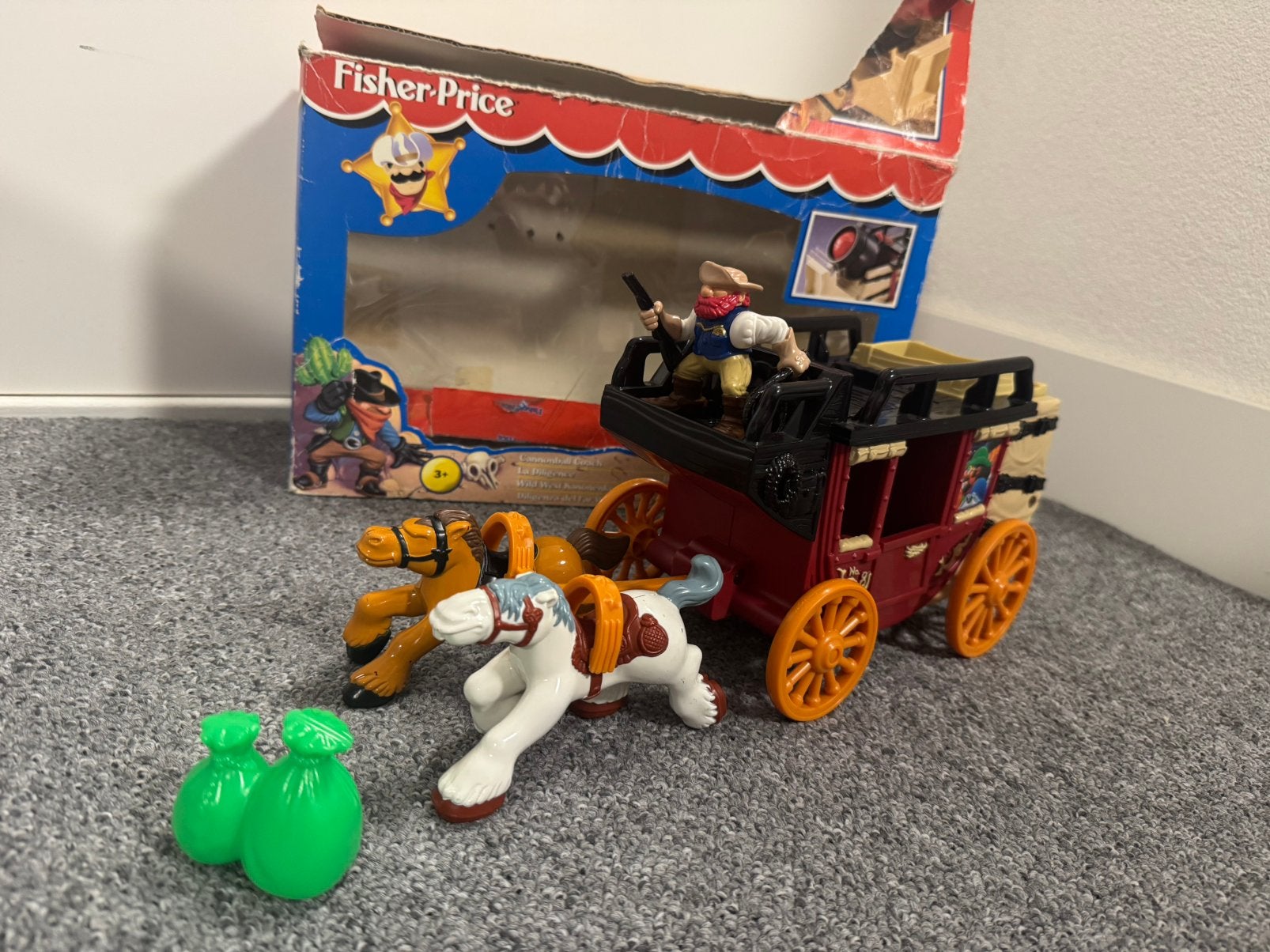 Vintage complete set van Fisher Price, Ophalen of Verzenden, Zo goed als nieuw, Speelset