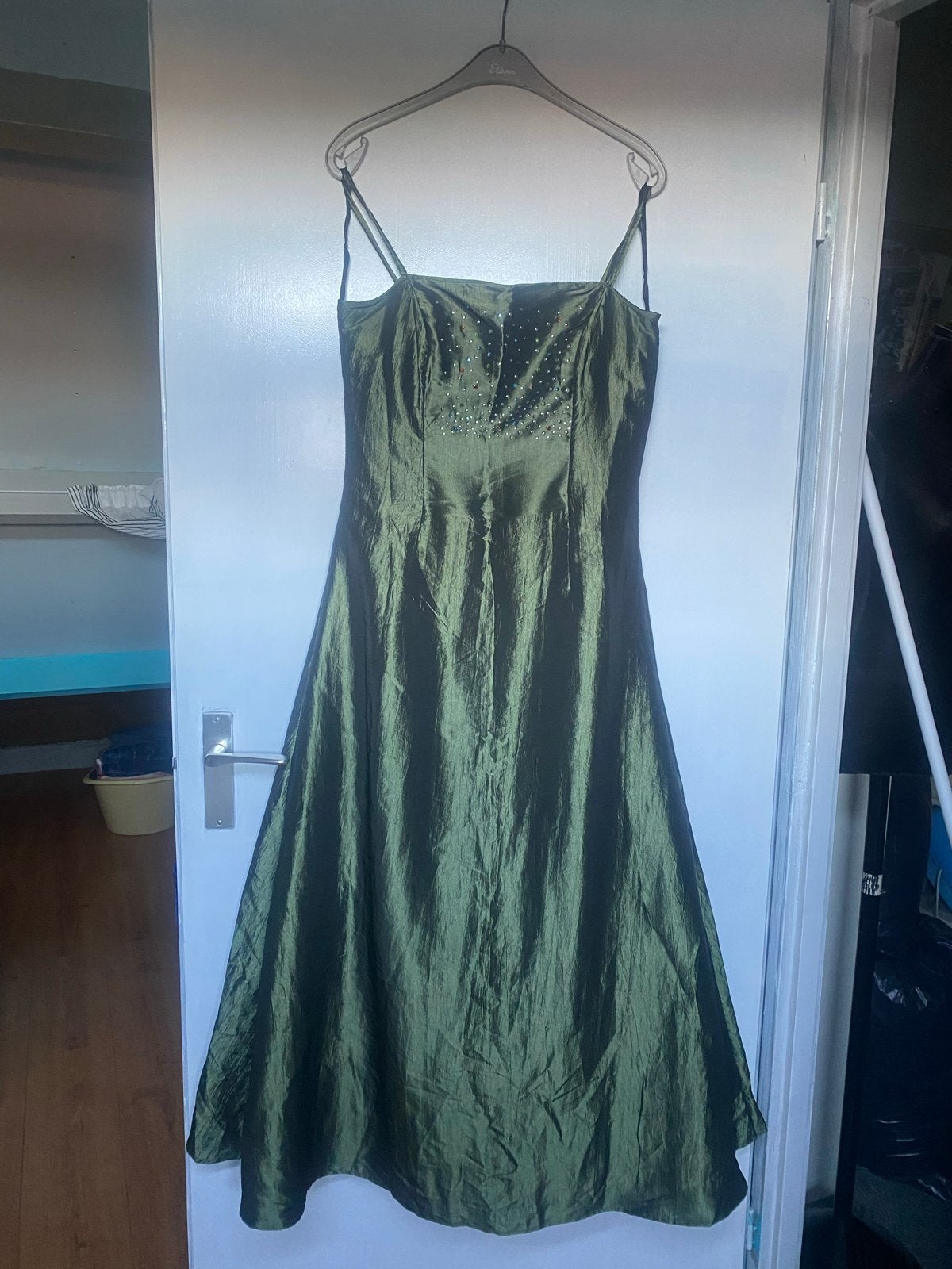Elegante Groene Galajurk - Perfect voor Speciale Gelegenhede, Galajurk, Zo goed als nieuw, Groen, Ophalen