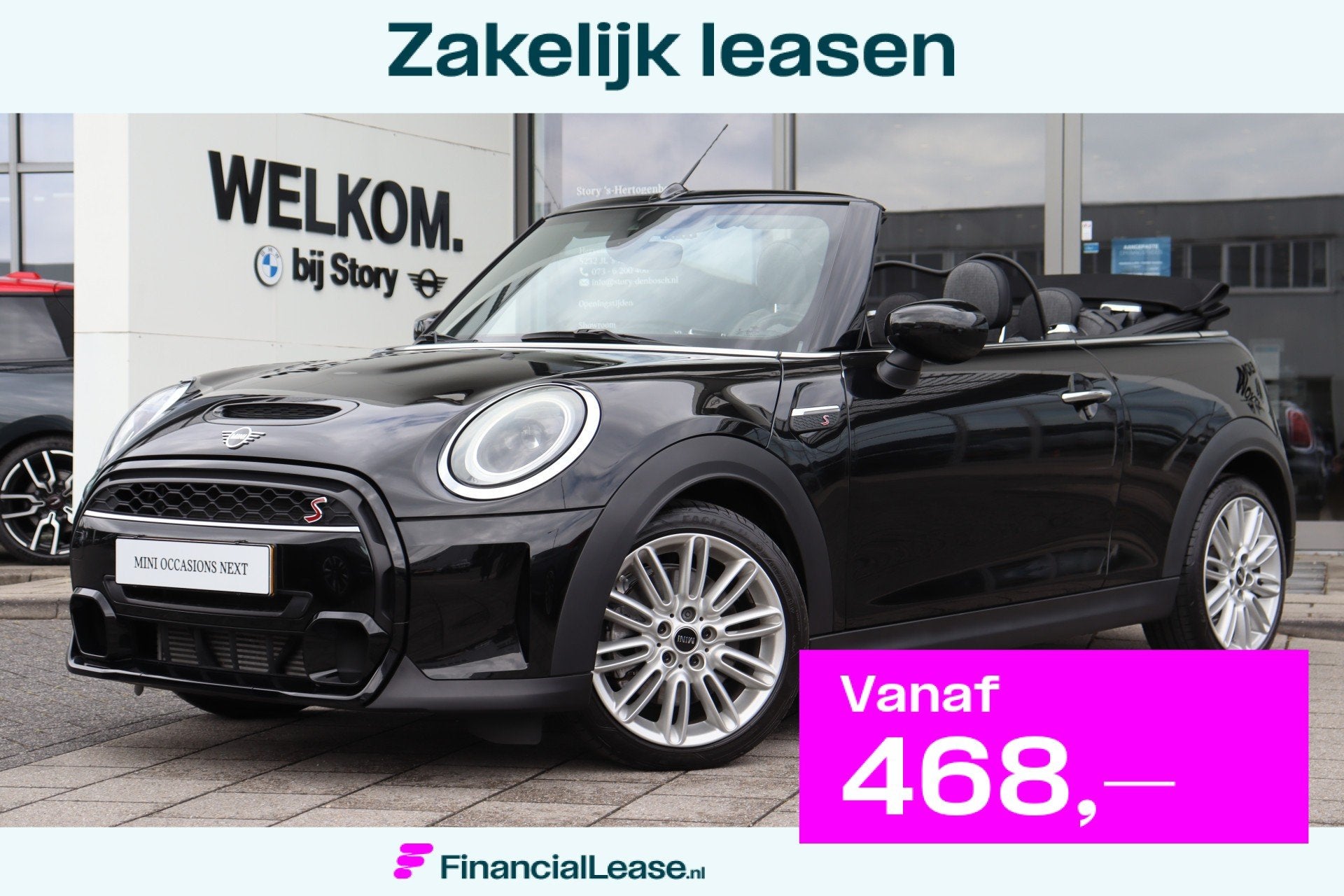 MINI Cooper S Cabrio Classic Automaat / Sportstoelen / Achte, 1998 cc, 1300 kg, Gebruikt, 4 cilinders
