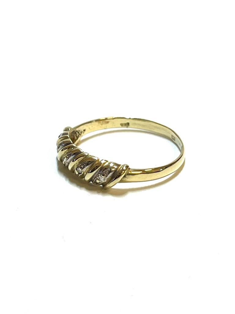 14k gouden ring met diamant, -, -, Ophalen of Verzenden, Zo goed als nieuw